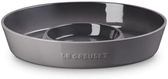Le Creuset Stoneware Signature Oval Chip and Dip Platter, 13", Oyster - Image 2