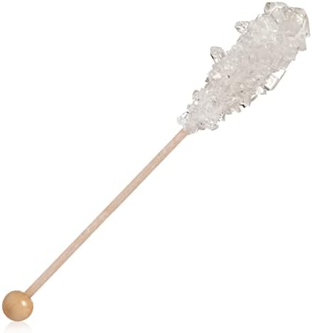 Candy Envy - White Café Sugar Sticks Mini Rock Candy - 100 Bulk Individually Wrapped White Treats - Original Sugar Flavored Drink Stirrers (Pack of 2) - Image 3
