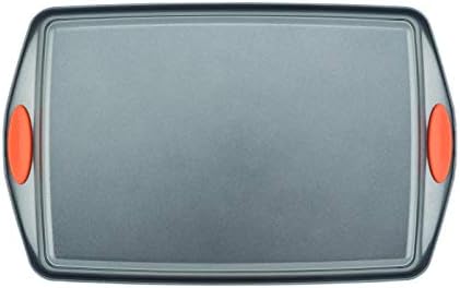 Rachael Ray 55673 Nonstick Bakeware Set with Grips includes Nonstick Bread Pan, Baking Pans and Cake Pans - 5 Piece, Gray with Orange Grips - Image 5