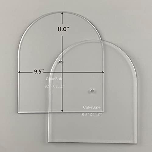 CAKESAFE - Large Arch Disk Set-Unique Shaped Acrylic Disks for Cake Decorating - Image 2