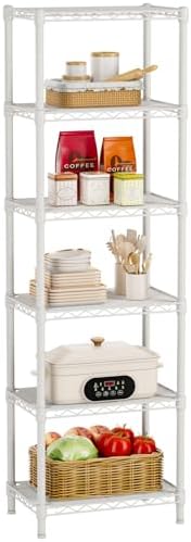 Golpart 6Tier Adjustable Storage Shelves Metal Wire Shelving Standing Shelf by Golpart