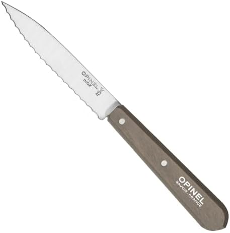 OPINEL Les Essentials 4 Piece Kitchen Prep Knife Set, Wood Handles (Loft) - Image 6
