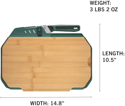 Gerber Gear ComplEAT Cutting Board Set - Cutting Board Kit with Polypropylene & Bamboo Cutting Boards - Features Paring Knife & Chef's Knife for camping picnics and outdoors - Image 3