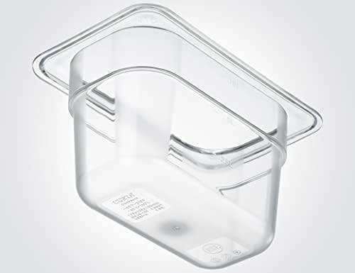 CURTA 6-Pack 1/9 Size 4" Deep NSF Polycarbonate Food Pans | Dishwasher & Freezer Safe Clear Container for Prep Tables, Buffet, Salad Bar, Commercial & Home Kitchen - Image 3