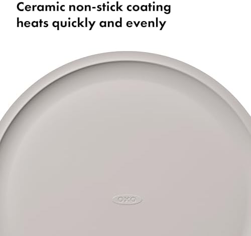OXO Good Grips Non-Stick Pro Ceramic Coated Metal Bakeware 15” Pizza Pan – Biscuit (Pack of 6) - Image 3