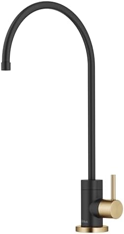 KRAUS Purita™ Single Handle Drinking Water Filter Faucet for Reverse Osmosis or Water Filtration System in Brushed Brass/Matte Black, FF-100BBMB by Unknown