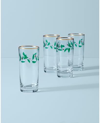 Lenox Holiday Highball Glasses, 12oz, Christmas Set of 4 - Image 4