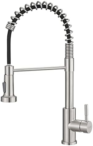 GIMILI Kitchen Faucet with Pull Down Sprayer Brushed Nickel by MoreChoicesForYourDreamHome