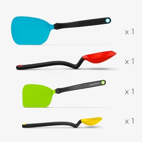 Dreamfarm Set of Essentials Silicone & Nylon Kitchen Utensils 4pc Set - Image 4