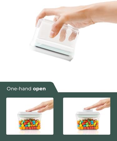 Small Airtight Container, 0.3Qt Mini Snack Jar with Pop-Top Lid - Image 4