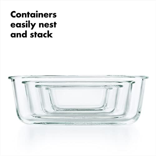 OXO Good Grips 16-Piece Glass Smart Seal Airtight Everyday Container Set - Image 4