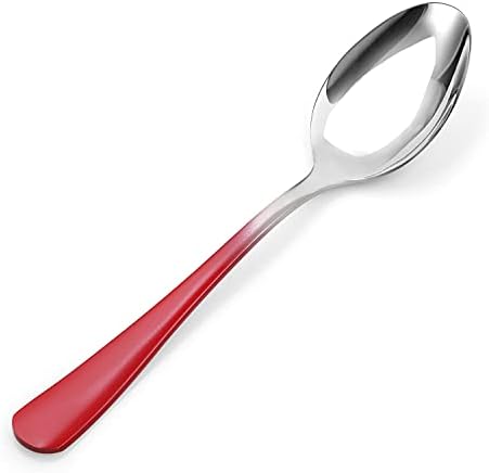 Silverware Set, Bysta 40-Piece Stainless Steel Flatware Set, Kitchen Utensil Set Service for 8, Tableware Cutlery Set for Home and Restaurant, Mirror Polished, Dishwasher Safe (Gradient Red) - Image 4