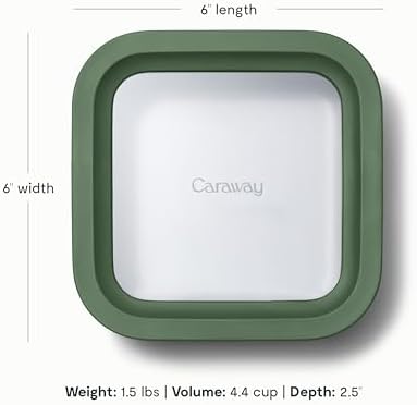 Caraway Glass Food Storage Container with Lid - Image 3