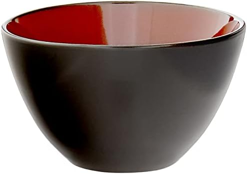 Gibson Elite Soho Lounge Round Reactive Glaze Stoneware Dinnerware Set, Service for Four (16pcs), Red - Image 4