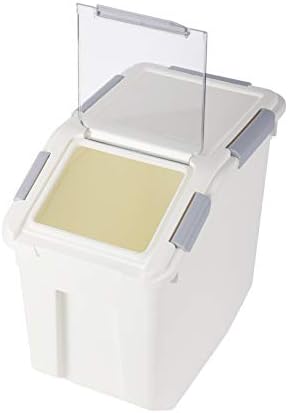 EonTone [2-Pack] 30 lbs Rice Storage Container, 15L Airtight Food Bin with Wheels for Flour, Pet Food - Image 3