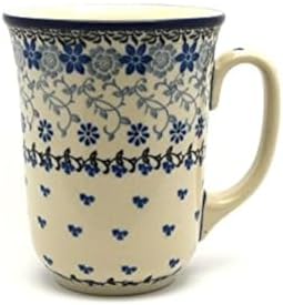 Polish Pottery Mug - 16 oz. Bistro - Silver Lace by Polish+Pottery+Gallery