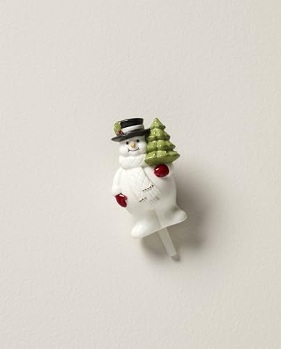 Lenox 894246 Profile Winter Snowman Popper, White, Christmas & Holiday Hosting - Image 2
