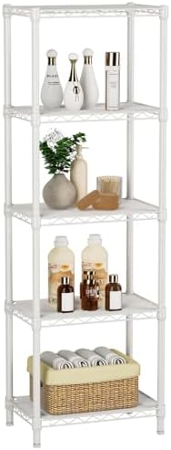 Golpart 5Tier Adjustable Storage Shelves Metal Wire Shelving Standing Shelf by Golpart