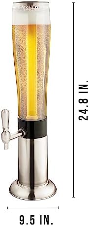 Hammer + Axe Beverage Dispenser – 88 oz Party Drink Dispenser with Ice Tube & Tap| Drink Fountain for Beer, Water, Iced Tea| Mimosa Tower| Margarita Tower| BBQ & Tailgate Essential| Home Bar Accessory - Image 6