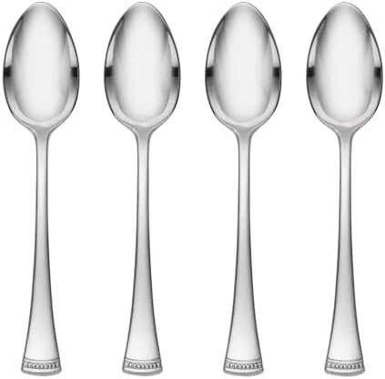 Lenox Portola Dinner Spoons Silverware Set for 4, Flatware by Lenox
