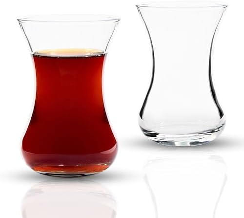 Turkish Tea Glass Set of 30, Small Clear Glass Tea Cups for Hot Drinks - Image 5