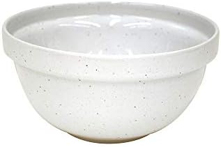 Casafina Ceramic Stoneware 3-Qt Mixing Bowl - Fattoria Collection, White | Microwave & Dishwasher Safe Bakeware | Food Safe Glazing | Restaurant Quality Serveware by Casafina