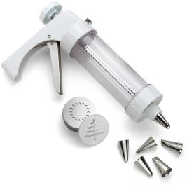 Kuhn Rikon Clear Cookie Press with Decorating Tips and Storage Box by KuhnRikon