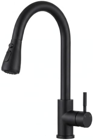 VFAUOSIT Black Kitchen Faucet with Pull Down Sprayer, High Arc Design by VFAUOSIT