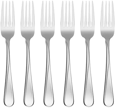 Oneida Flatware Flight Dinner Forks 18/0 Silverware Set for 6, (6-Piece) by Oneida