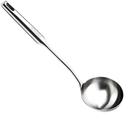 Soup Ladle,304 Stainless Steel Cooking Ladle with Long Handle,3.9 Inch by GXONEHomeKitchen