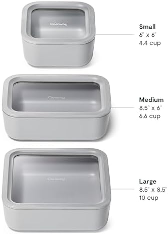 Caraway 3-Piece Glass Food Storage Container Set - Image 3