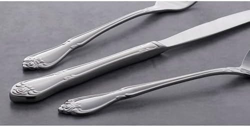 Oneida True Rose Dinner Spoons Silverware Set for 4, Flatware - Image 6