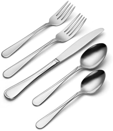 Oneida Flatware Flight Silver 18/0 Silverware Set for 12, (65-Piece) - Image 5