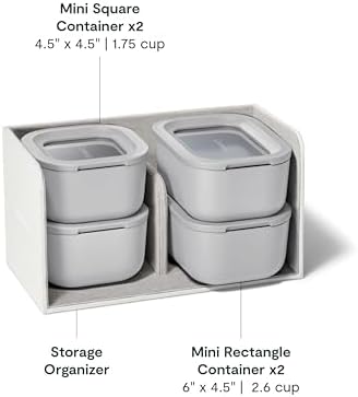 Caraway Mini Food Storage 9-Piece Set, Glass Storage Containers for Food - Image 3