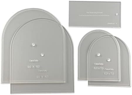 CAKESAFE - Arch Disk Kit- 2 Arched Disk Sets w/Scraper-Unique Shaped Acrylic Disks for Cake Decorating by CAKESAFE