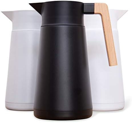 Thermal Coffee Carafe, Brews Up to 68 Oz - Stainless Steel, Tea Infuser by HastingsCollective