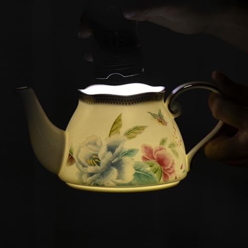 KAMMAK Tea for One Set, Ceramic Teapot, Bone China Tea Set, Cup and Saucer - Image 7