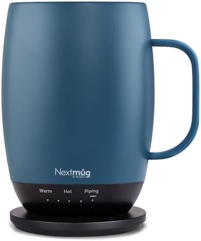 Nextmug Plus - Temperature-Controlled, Self-Heating Coffee Mug by NextmugbyNextboom
