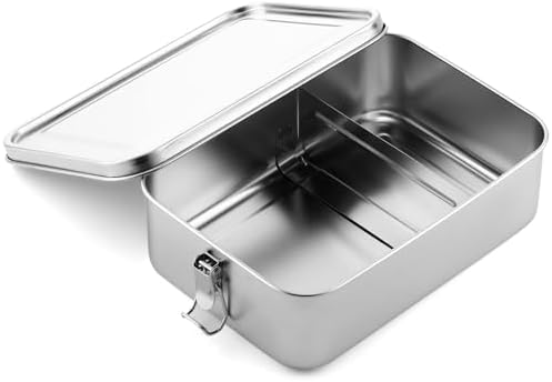 Umigy Stainless Steel Food Containers, 2400ml, Divided, 1 Pcs by Umigy