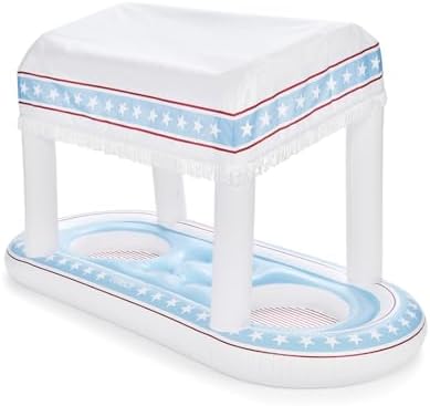 FUNBOY Floating Drink Station with Removable Canopy, 4th of July - Image 2