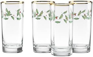 Lenox Holiday Highball Glasses, 12oz, Christmas Set of 4 - Image 2