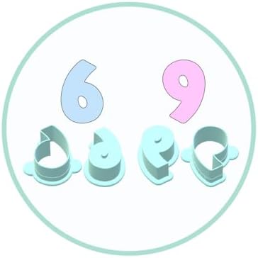 Number Cake Pop Mold with Embosser | Deluxe Cutter and Popper (Number 6 or 9 Cake Pop Mold) by Handmade