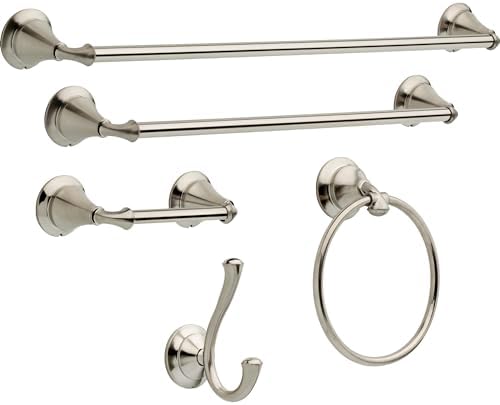 Delta Towel Rack | 18 Inch Brilliance Stainless Steel Towel Bar for Bathroom, Kitchen | Linden Accessories - Image 2