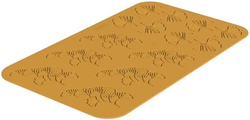 Silikomart Professional Naturae Ginkgo Silicone Decorating Mat, 14 Cavities – Ultra-Thin Leaf Garnish Mold for Chocolate and Tuiles – High Heat Platinum Silicone – Made in Italy - Image 2