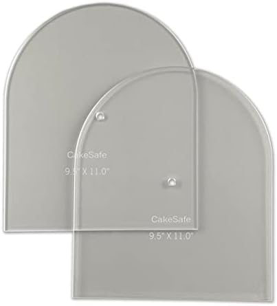 CAKESAFE - Large Arch Disk Set-Unique Shaped Acrylic Disks for Cake Decorating by CAKESAFE