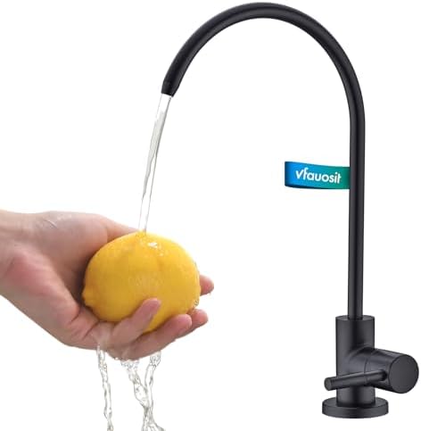 VFAUOSIT Water Filter Faucet for Reverse Osmosis Systems, Lead-Free Black by VFAUOSIT