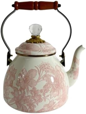 MACKENZIE-CHILDS Rosy English Garden 2 Quart Tea Kettle by Unknown