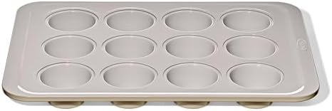 OXO Good Grips Non-Stick Pro Ceramic Coated Metal Bakeware 12 Cup Muffin Pan – Biscuit (Pack of 6) by Unknown