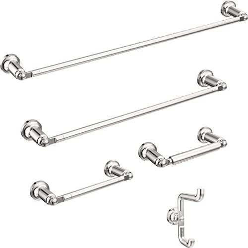 Delta Saylor (1-Pack) 18'' Towel Rack for Bathroom Polished Chrome Towel Bar for Bathroom Wall Towel Holder Rod Wall Mounted 73518 - Image 3
