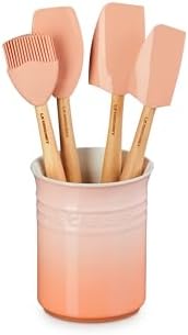 Le Creuset Stoneware & Silicone 5pc. Utensil Crock Set, Peche by Unknown